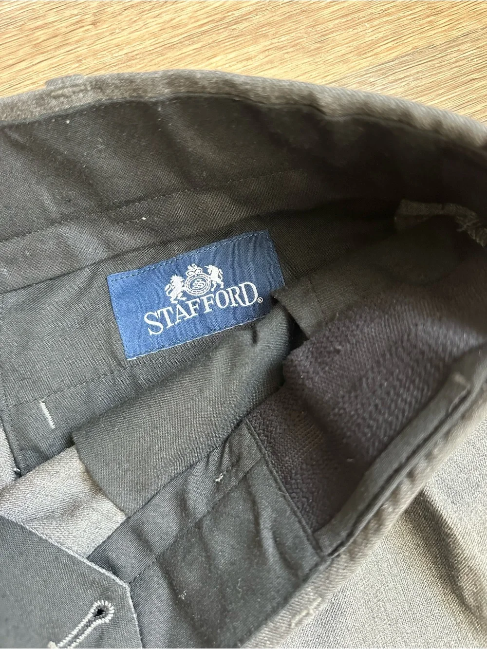 Stafford Gray Dress Pants 38x29 Mens Classic Fit‎ Slacks Business Work Office